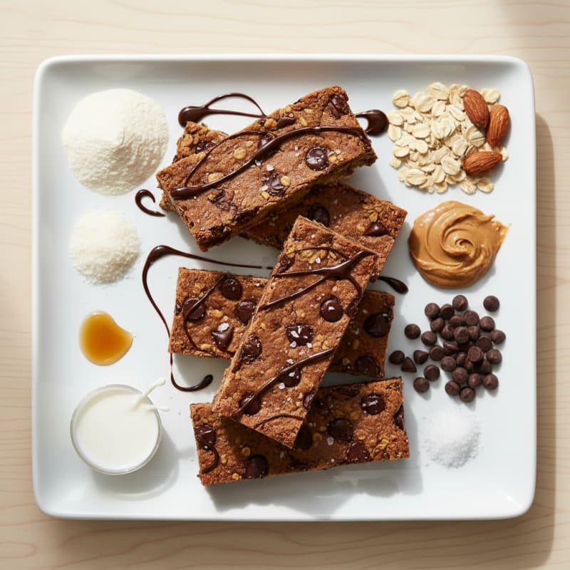 Chewy Chocolate Chip Protein Bars