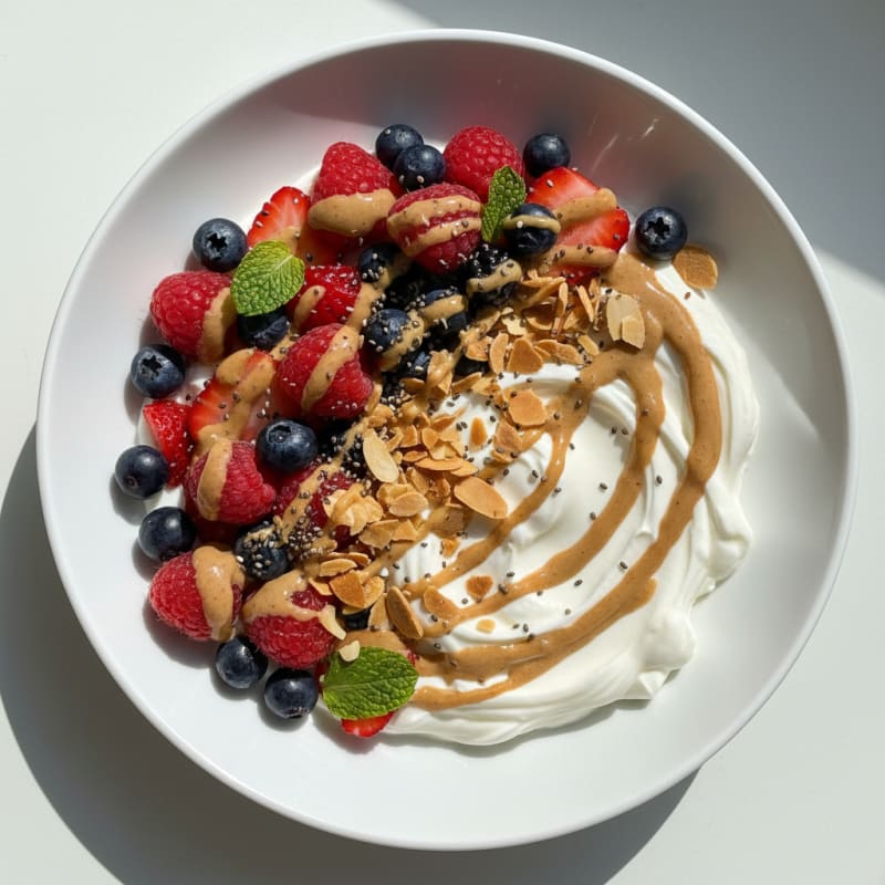 Creamy Greek Yogurt Protein Bowl with Mixed Berries