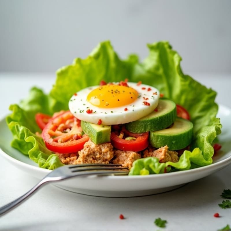 Spicy Sriracha Tuna Lettuce Wrap