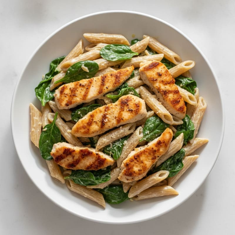 Garlic Parmesan Chicken Alfredo Pasta