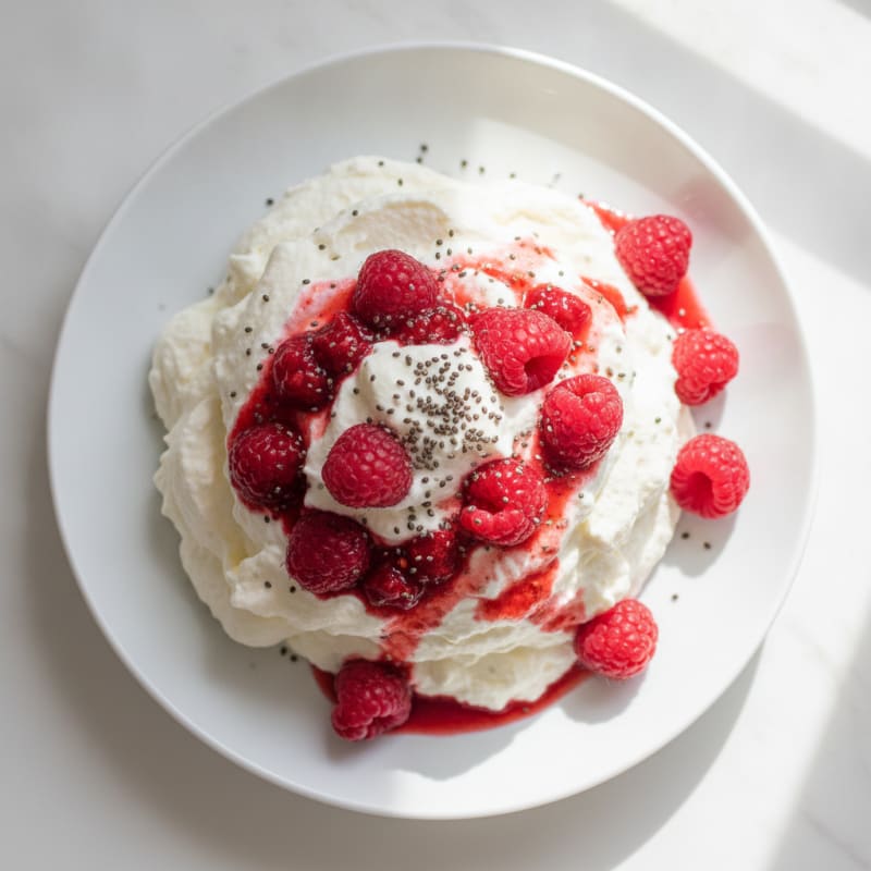 Silky Greek Yogurt Protein Mousse with Fresh Berries
