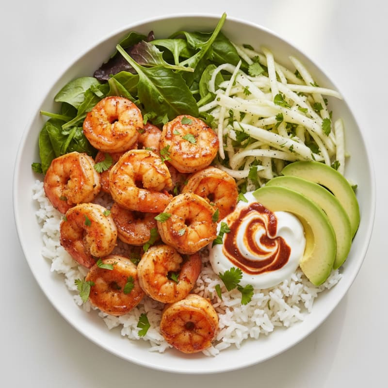 Chipotle-Lime Shrimp Avocado Bowl