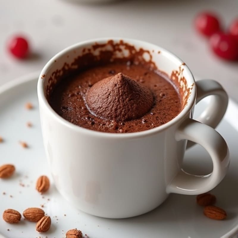 Healthy Chocolate Protein Mug Cake
