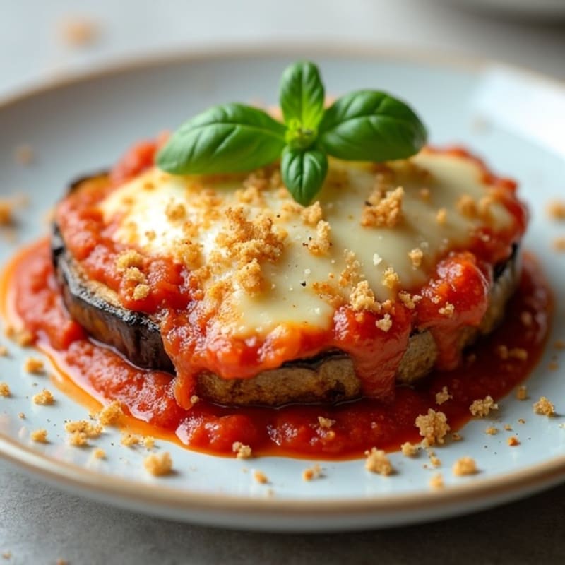 Crispy Baked Eggplant Parmesan with Fresh Herbs