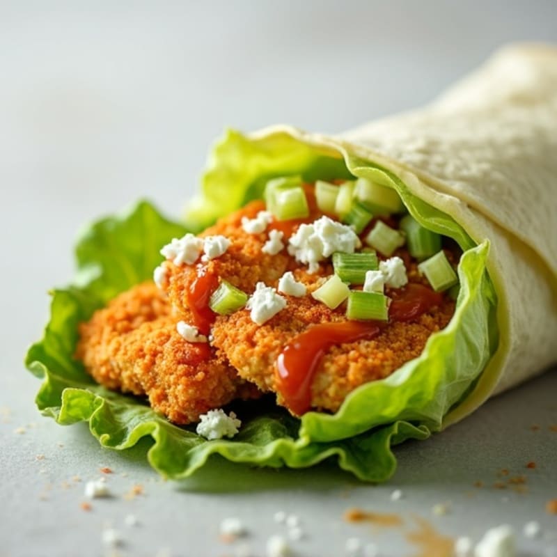 Crispy Buffalo Chicken Lettuce Wrap