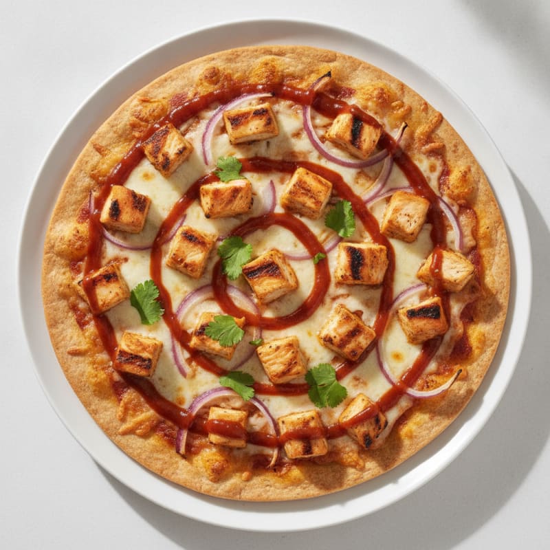 High-Protein BBQ Chicken Pizza