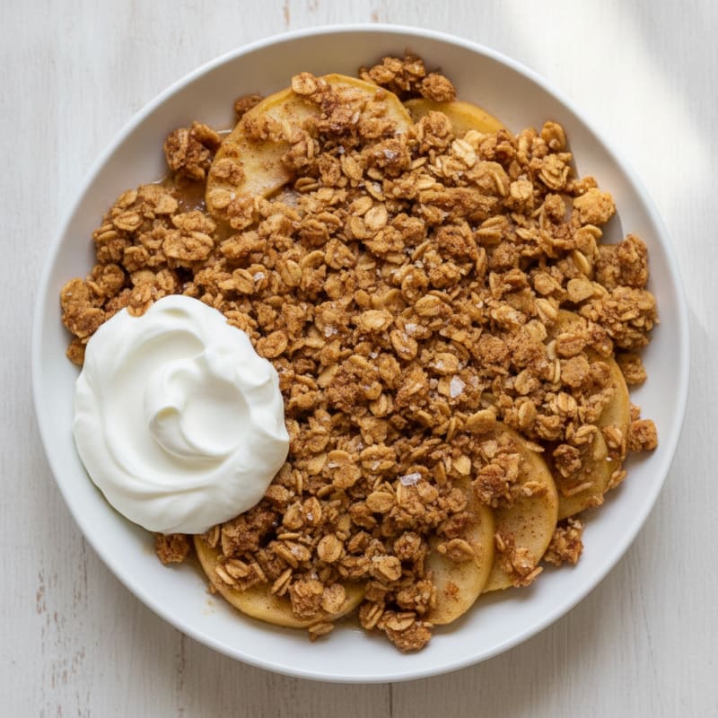 High-Protein Baked Apple Crumble