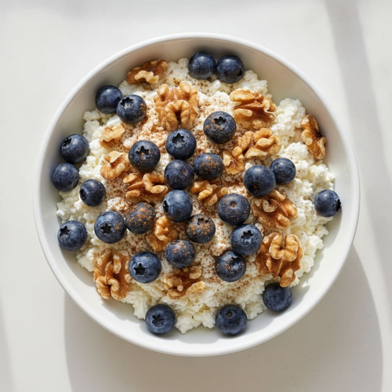 Cottage Cheese with Berries and Nuts