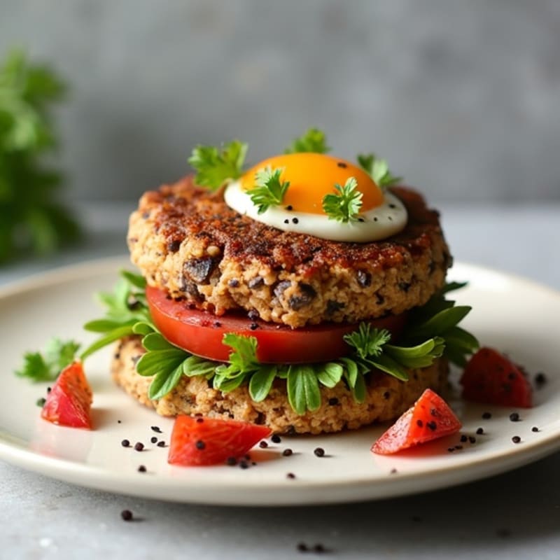 Smoky Chipotle Black Bean Quinoa Burgers