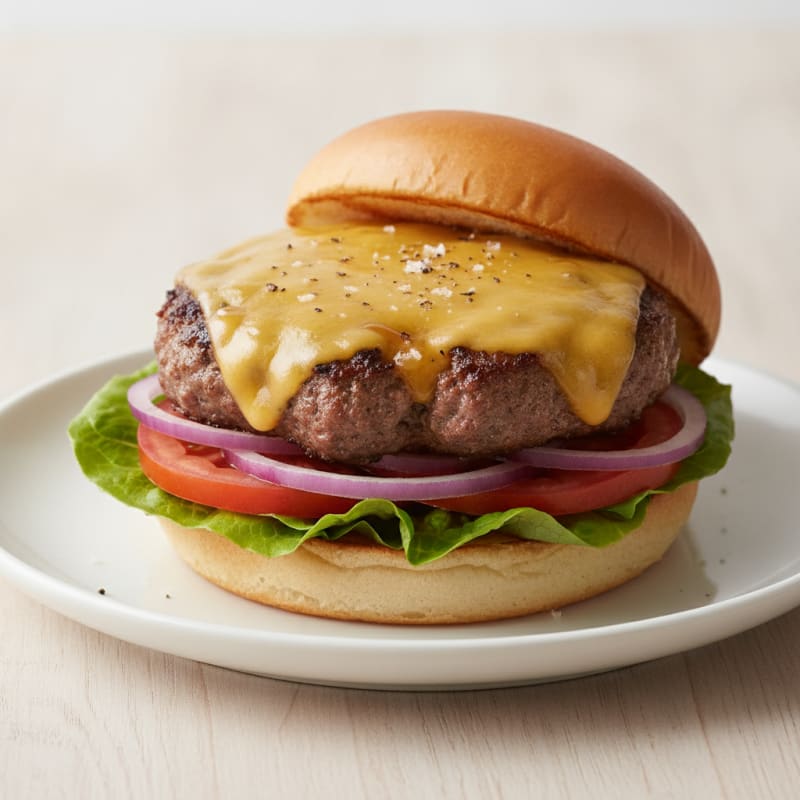 Classic Beef Burger with Cheddar