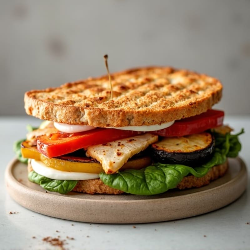 Crispy Roasted Vegetable Panini