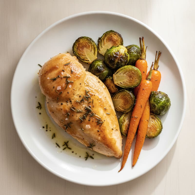 Herb-Roasted Chicken with Roasted Vegetables