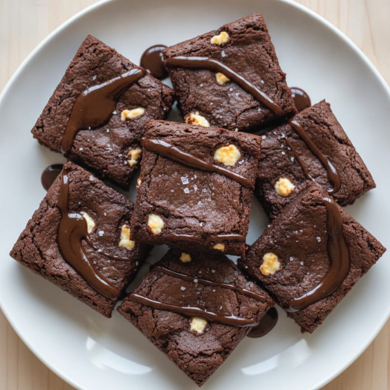 Chocolate Cottage Cheese Protein Brownies