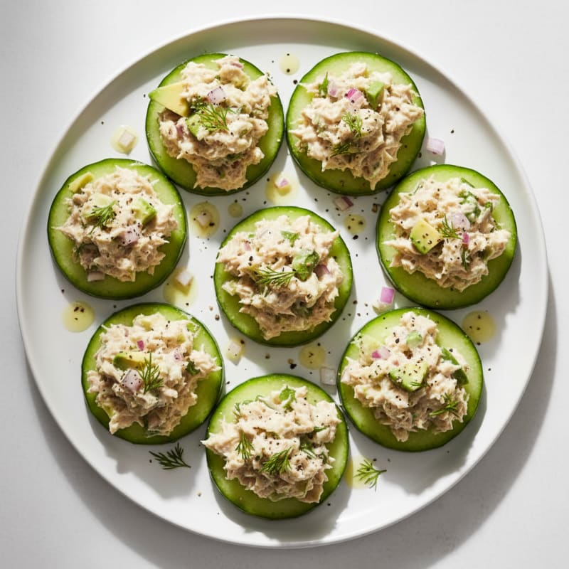 Creamy Dill Tuna Salad Bites