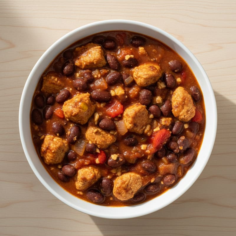 Ground Chicken and Black Bean Chili