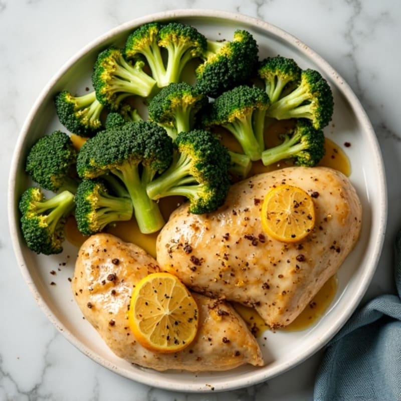 Sheet Pan Lemon Garlic Chicken and Broccoli
