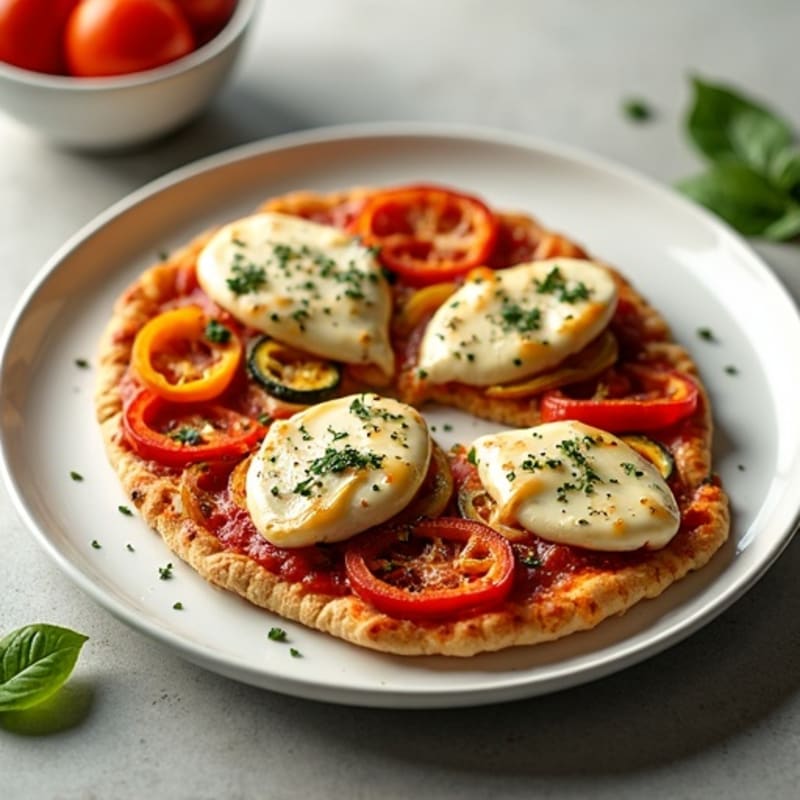 Sheet Pan Chicken Pizza with Roasted Vegetables