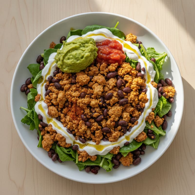 Turkey and Black Bean Taco Salad