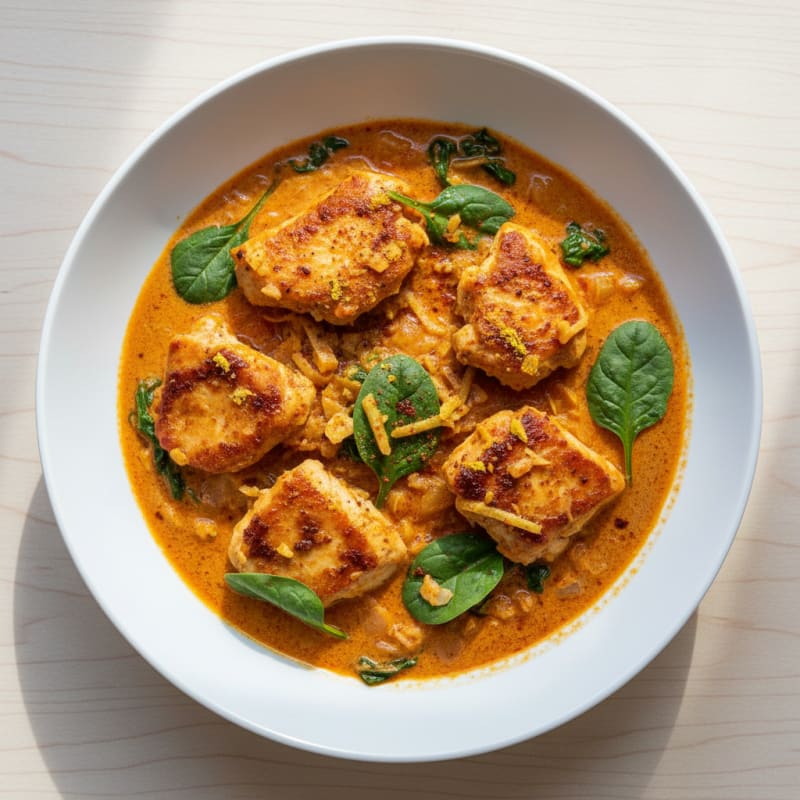 Creamy Spiced Chicken and Tomato Curry