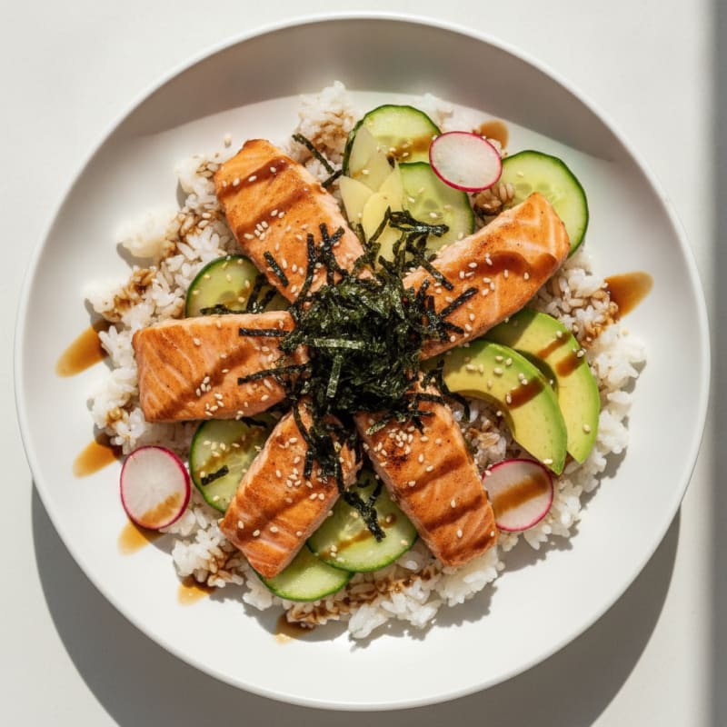 Salmon Sushi Rice Bowl