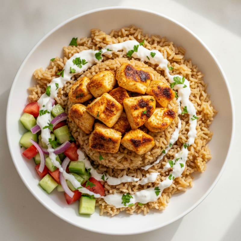 Chicken Shawarma Rice Bowl