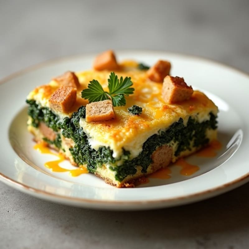 Baked Sausage and Kale Strata