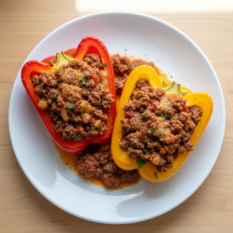 Ground Beef Stuffed Bell Peppers