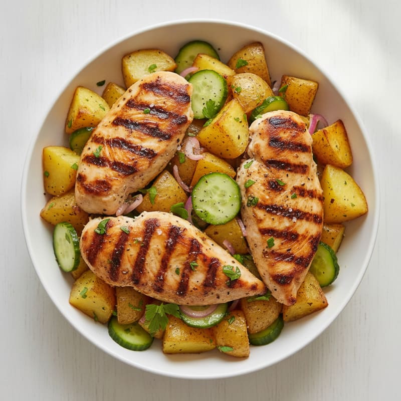 Lemon-Herb Grilled Chicken and Potatoes