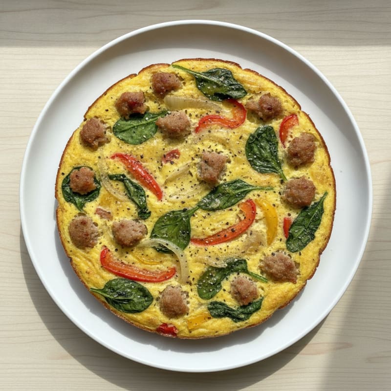 Sausage and Veggie Egg Bake