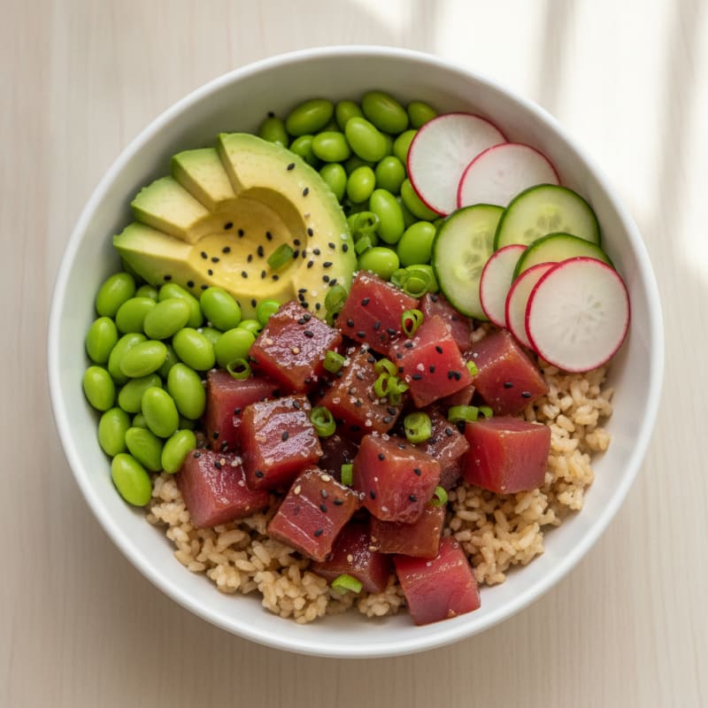 Hawaiian Ahi Tuna Poke Bowl