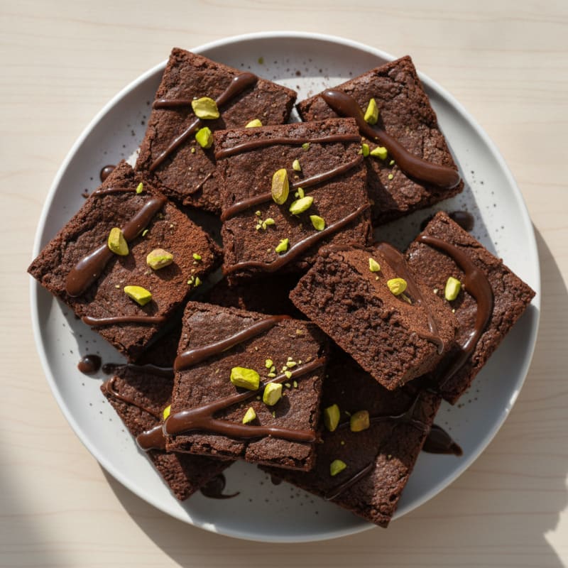 Fudgy Egg White Protein Brownies