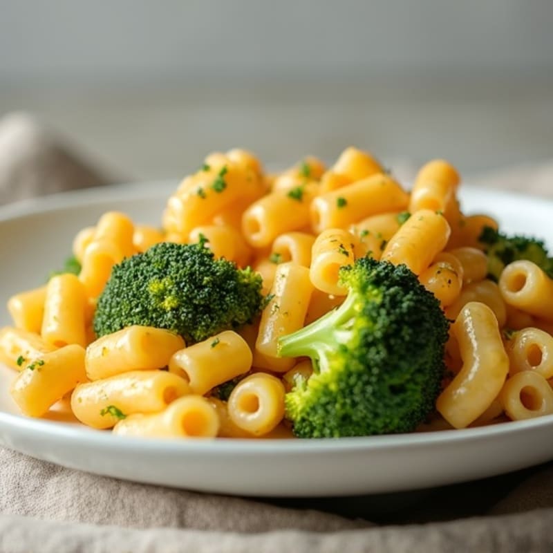 Creamy Cheesy Baked Whole Wheat Macaroni with Broccoli