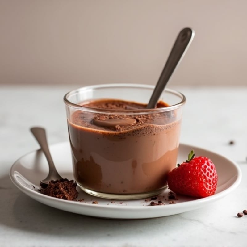 Silky Chocolate Protein Pudding with Greek Yogurt