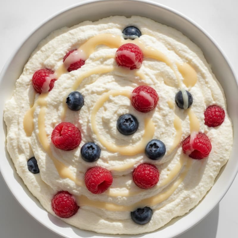 Creamy Cottage Cheese Protein Mousse with Mixed Berries