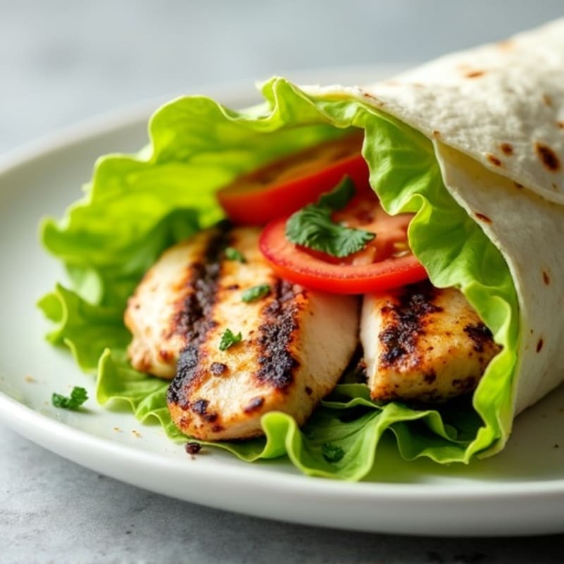 Herb-Marinated Grilled Chicken Lettuce Wrap