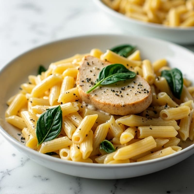 Creamy Lemon Garlic Chicken Pasta