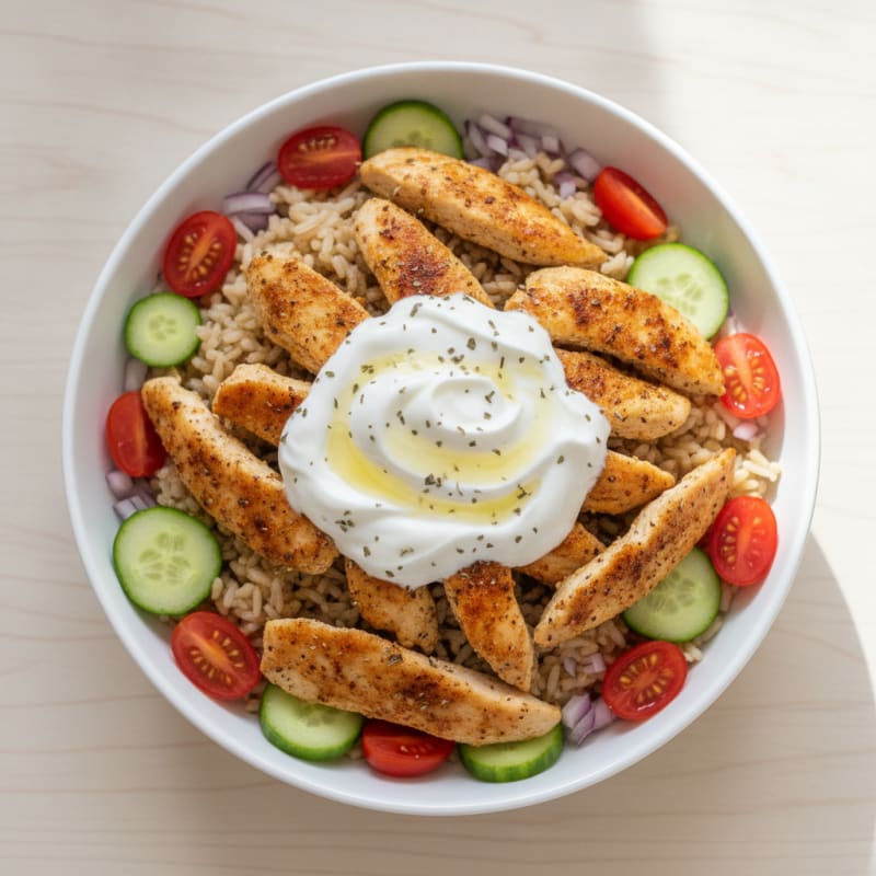Chicken Shawarma Rice Bowl