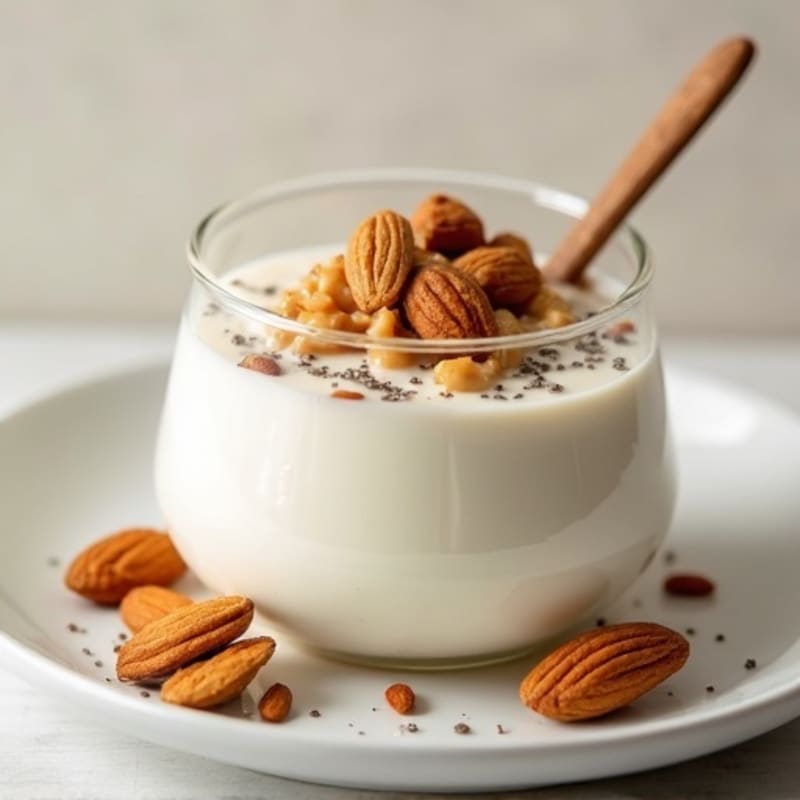 Silky Greek Yogurt Protein Pudding with Almond Butter