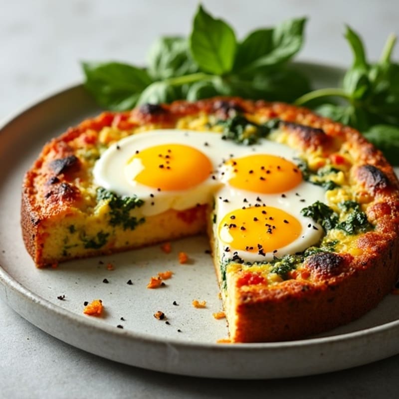 Fluffy Egg and Roasted Vegetable Frittata