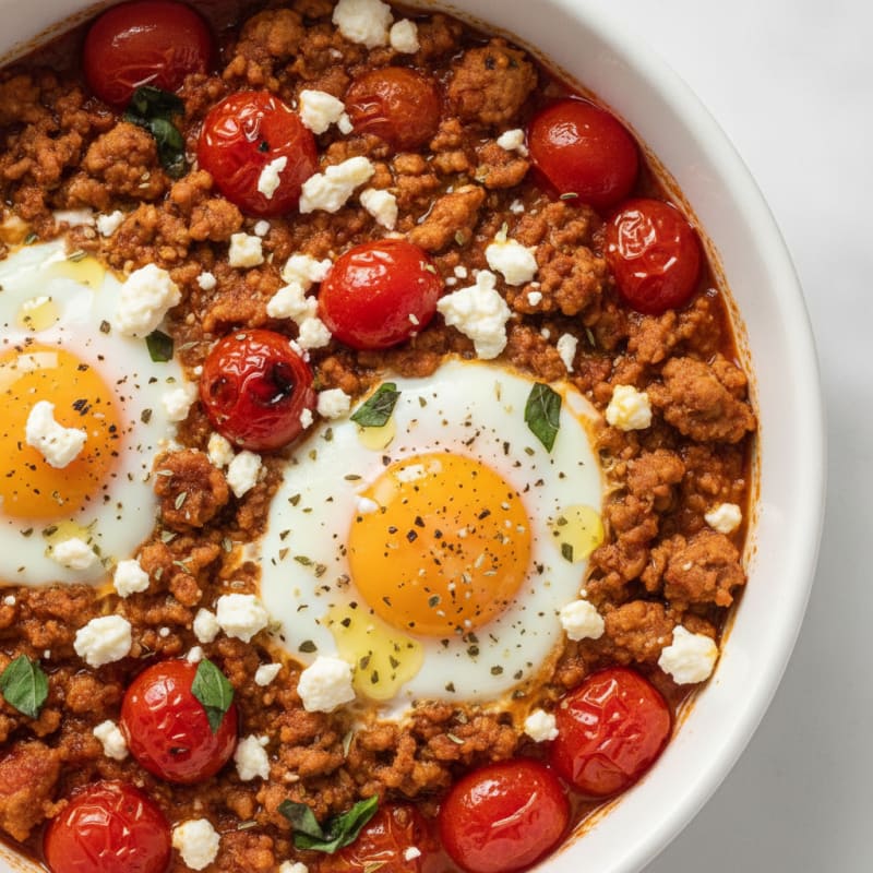 Baked Eggs with Roasted Tomatoes