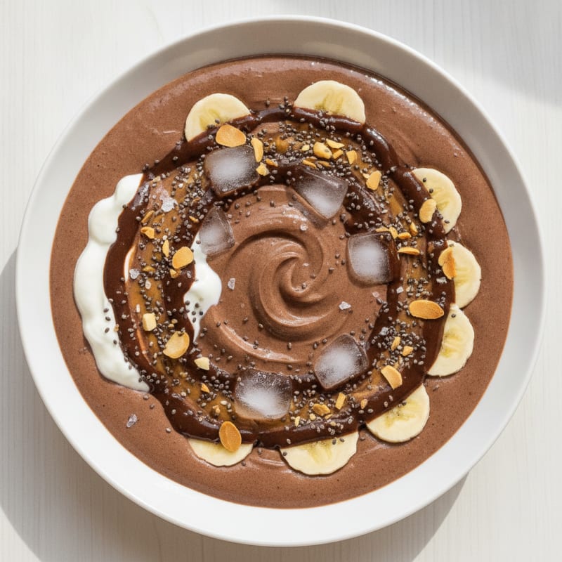 Chocolate Banana Protein Smoothie