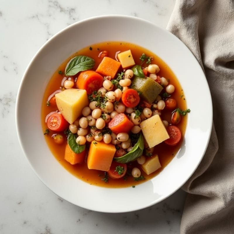 Hearty Root Vegetable and Bean Stew