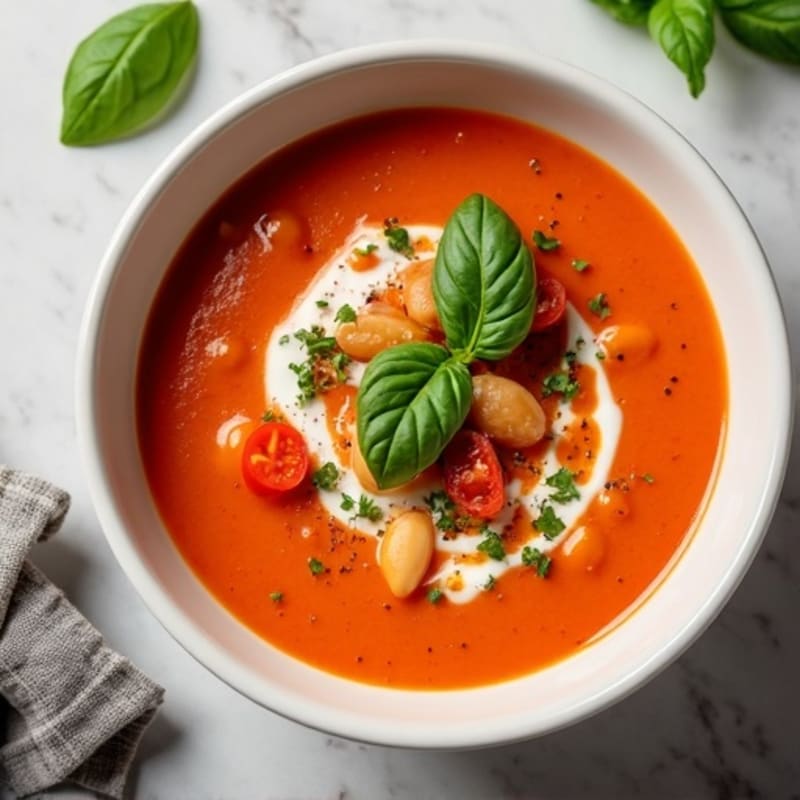 Creamy Roasted Tomato Basil Soup