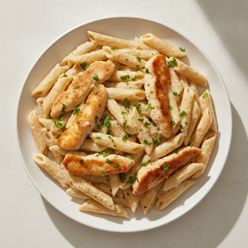 Creamy Garlic Chicken Alfredo Pasta