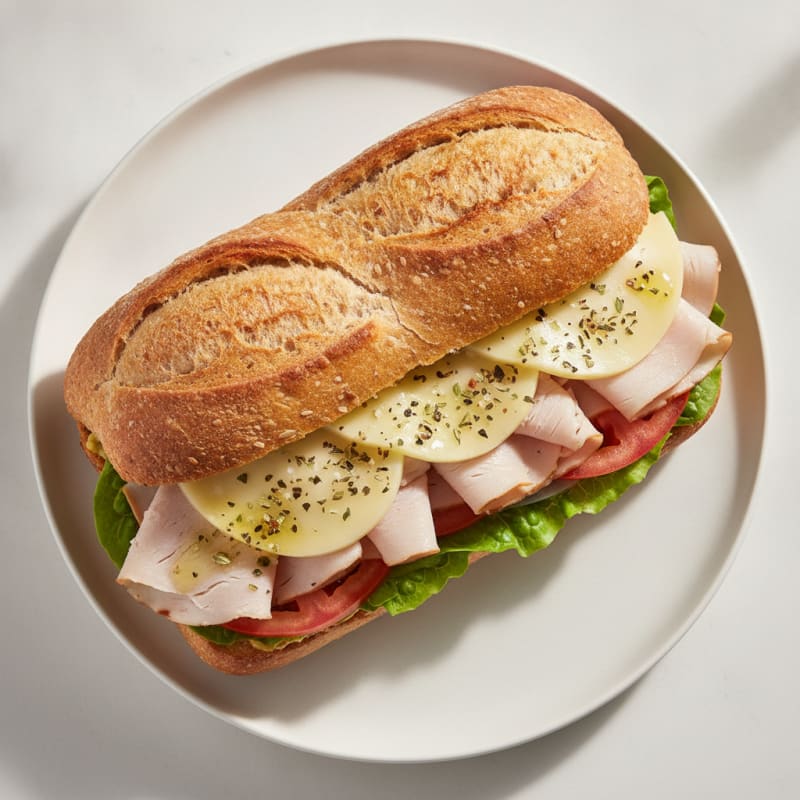 Turkey Provolone French Bread Sandwich