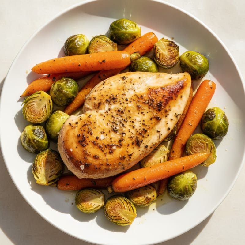 Herb-Roasted Chicken with Seasonal Vegetables