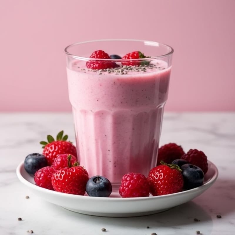 Creamy Berry Protein Smoothie