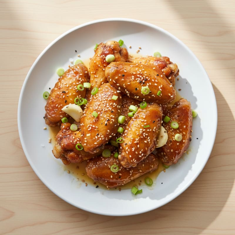 Honey-Garlic Glazed Chicken Wings