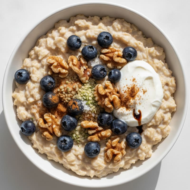 Classic Oatmeal with Berries and Nuts