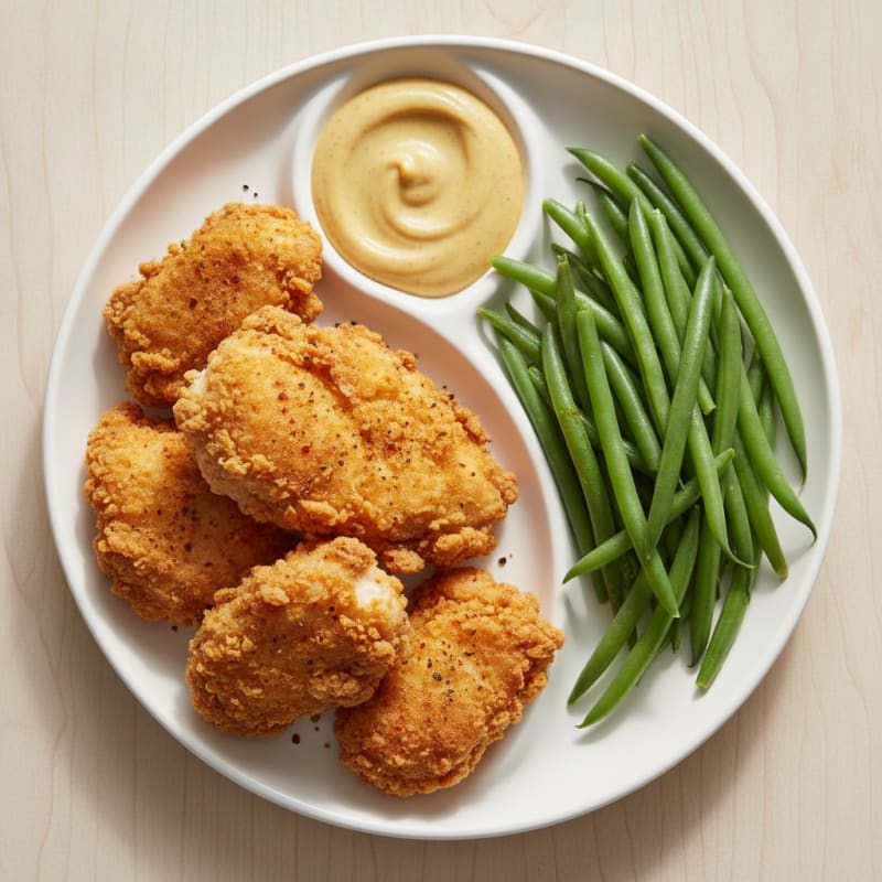 Buttermilk Fried Chicken with Honey Mustard